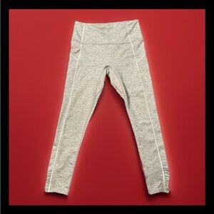 Free People Movement Gray Ruffle Side Seam High Rise Leggings NWT Size Small